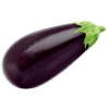 Eggplant on cut out background